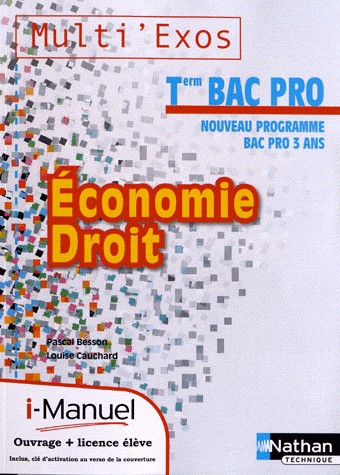 Économie Droit Tle Bac Pro