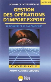 Gestion des opérations d'import-export : Corrigé