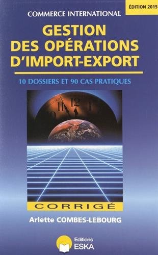 Gestion des opérations d'import-export : Corrigé