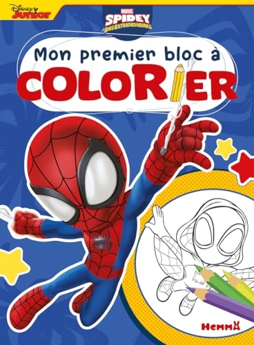 Marvel Spidey et ses amis extraordinaires – Mon premier bloc à colorier – Livre de coloriage – Dès 3 ans
