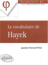 Le vocabulaire de Hayek