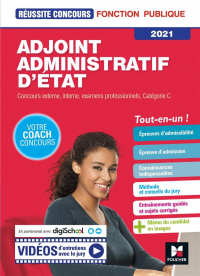 Reussite Concours - Adjoint Administratif d'Etat - Categorie C -  2021- Preparation Complete