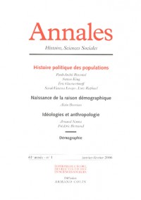 Annales. histoire, sciences sociales, vol. 61 (1/2006)