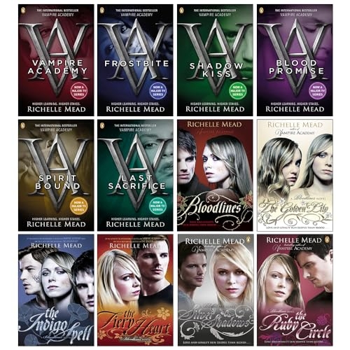 Vampire Academy & Bloodlines Series 12 Books Collection Set by Richelle Mead (Vampire Academy, Frostbite, Shadow Kiss, Blood Promise, Spirit Bound, Last Sacrifice, Bloodlines,The Golden Lily & More) [9789124330798]
