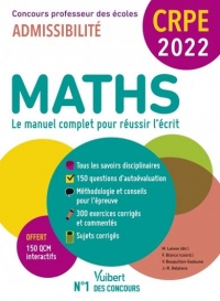 CRPE - Concours Professeur des écoles - Maths: Ecrit 2022 - Nouveau concours (2021)