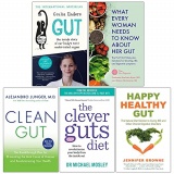 Gut Giulia Enders, Ce que chaque femme doit savoir sur son intestin, Clean Gut, The Clever Guts Diet, Happy Healthy Gut 5 Books Collection Set