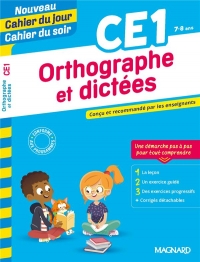 Nouveau Cahier du Jour/Cahier du Soir Orthographe et dictée CE1