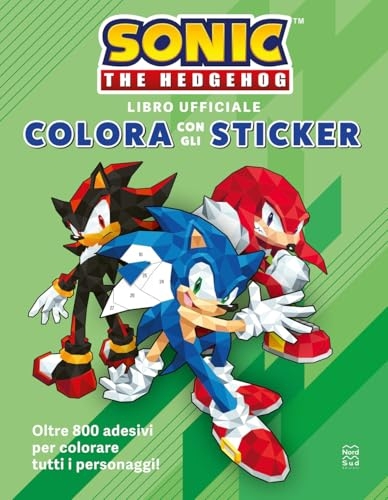 Sonic The Hedgehog. Colora con gli sticker