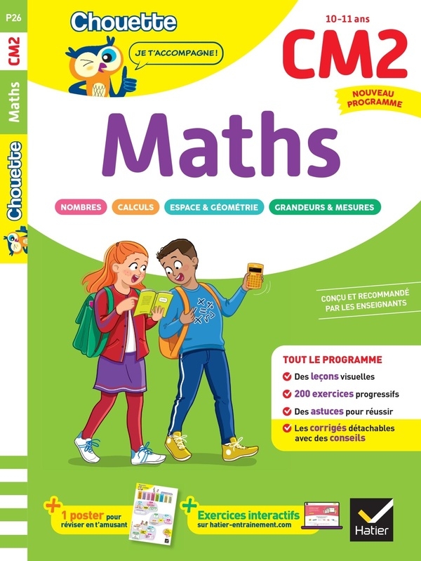 Maths CM2 - Cahier de soutien nouveau programme: Leçons et exercices corrigés