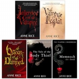Anne Rice Vampire Chronicles Series 1-5 Books Collection Set (Interview With The Vampire, The Vampire Lestat, The Queen Of The Damned, The Tale Of The Body Thief, Memnoch The Devil)