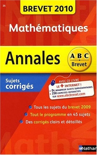 Mathématiques 3e : Sujets corrigés