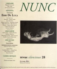 Nunc, N° 28, Octobre 2012 : Erri de Luca