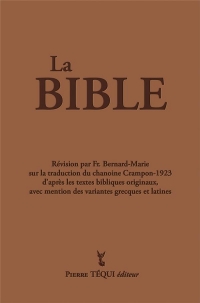 La Bible (intégrale): Crampon 1923 - 2023