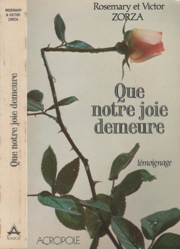 Que notre joie demeure [9782714413581]