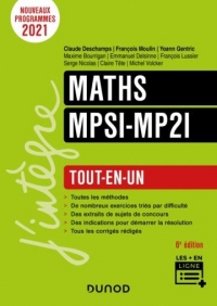 Maths MPSI-MP2I - 6e éd.- Tout-en-un: Tout-en-un