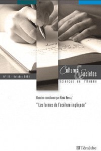 Cultures & sociétés N12. Les formes de l'écriture impliquée