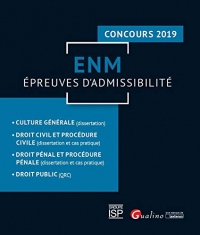 ENM - Épreuves d'admissibilité - Concours 2019