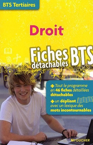 Droit, fiches détachables BTS tertiaires