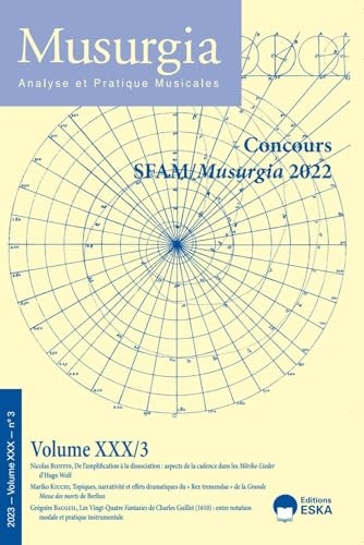 Musurgia Volume XXX 3-2023: Concours SFAM-Musurgia 2022 (2023) (30)
