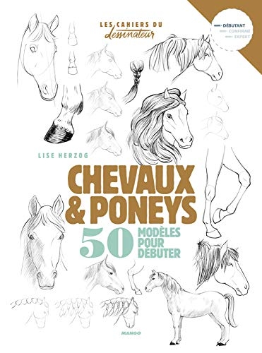 Dessiner chevaux et poneys: 50 modèles pour débuter le dessin