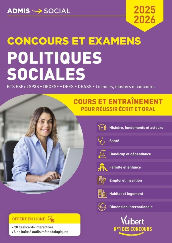 Politiques sociales - Révisions et questions de réflexion: Examens et concours 2025-2026 - Licences et masters - DECESF, DEES, DEASS - BTS ESF ET SP3S