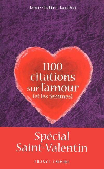 1100 CITATIONS SUR L'AMOUR