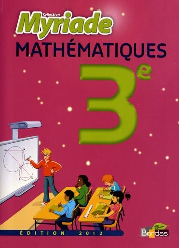 MATHS 3E MYRIADE MANUEL 2012