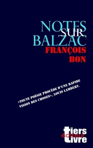 Notes sur Balzac