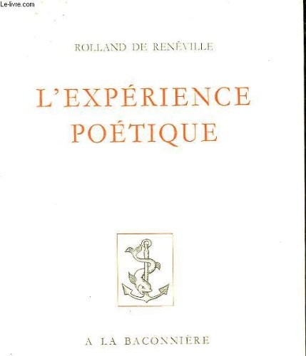 L'expérience poetique.