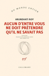 Aucun d'entre vous ne doit prétendre qu'il ne savait pas