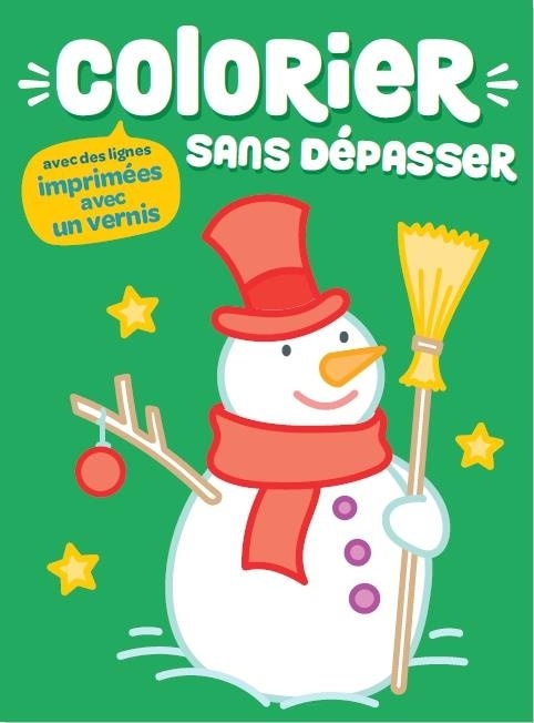 Colorier sans dépasser Bonhomme de neige
