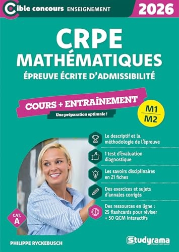 CRPE – Admissibilité – Épreuve de mathématiques: Cours + entraînement