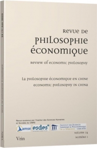 La philosophie économique en Chine