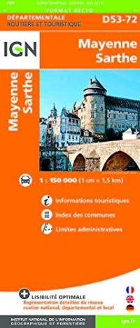 Mayenne, Sarthe : 1/150 000