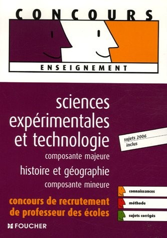 SCIENCES EXPERIMENTALES MAJEURE HIST-GEO  (Ancienne édition)