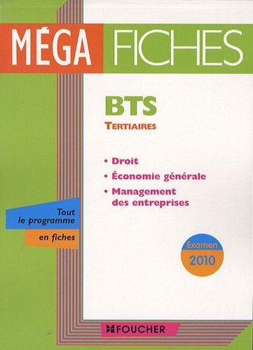 Economie générale, droit, management des entreprises BTS tertiaire
