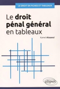 Le Droit Pénal Général en Tableaux