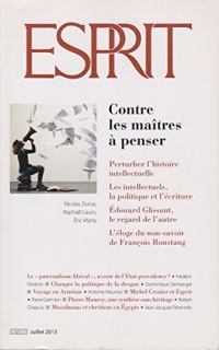 Esprit n° 396, juillet 2013 : Contre les maîtres à penser