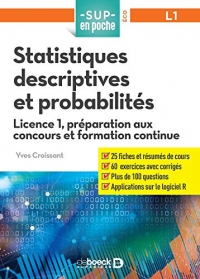 Statistiques descriptives et probabilités: Licence 1, préparation aux concours et formation continue (2021)