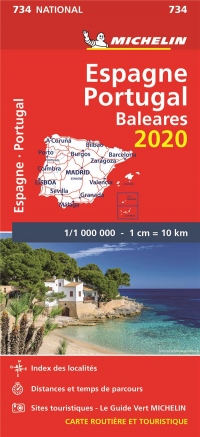 Carte Michelin Espagne, Portugal 2020