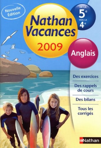 Anglais de la 5e vers la 4e Nathan vacances