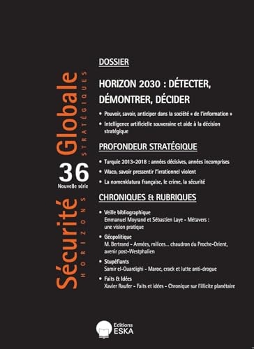 Horizon 20230 : Detecter, Démontrer, Décider: Sécurité Globale (2023) (36)