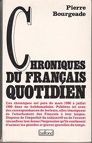 Chronique du français quotidien