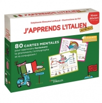J'apprends l'italien autrement - niveau débutant: 80 cartes mentales pour apprendre facilement la grammaire, la conjugaison et le vocabulaire italiens !