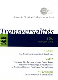 Transversalites 106 - Avril-Juin 2008