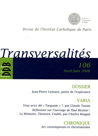Transversalites 106 - Avril-Juin 2008