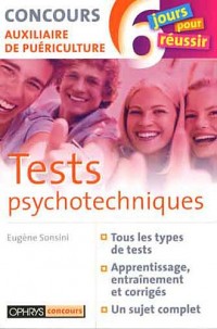 Tests psychotechniques - Concours auxiliaire de puériculture