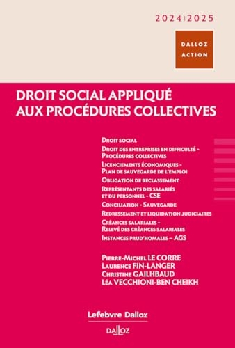 Droit social appliqué aux procédures collectives