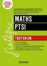 Maths PTSI - Tout-en-un: Tout-en-un