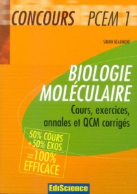 Biologie moléculaire : Cours, exercices, annales et QCM corrigés